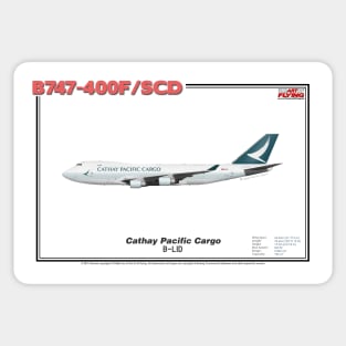 Boeing B747-400F/SCD - Cathay Pacific Cargo (Art Print) Sticker